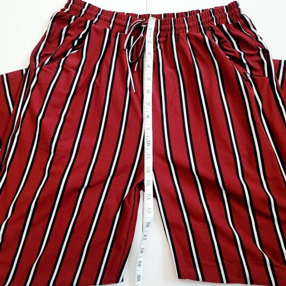 Brick Red striped comfy pants - Picture 3 of 10
